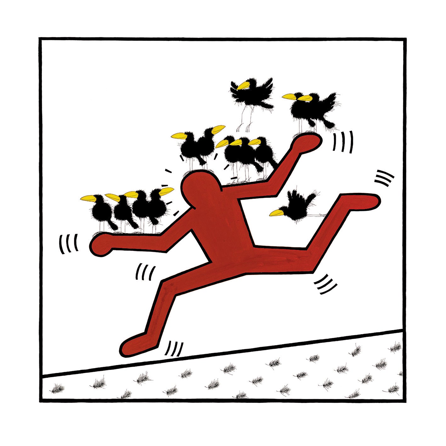 Rabshommage an Keith Haring