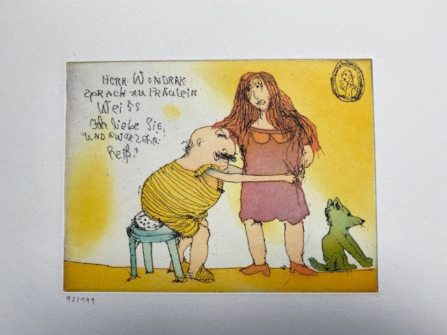 Herr Wondrak sprach zu Fräulein Weiss