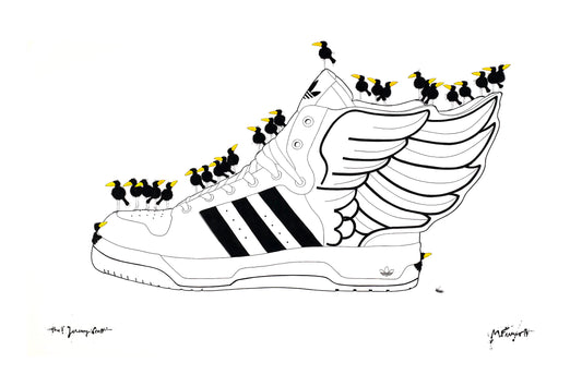 Sneaker Raven Wings